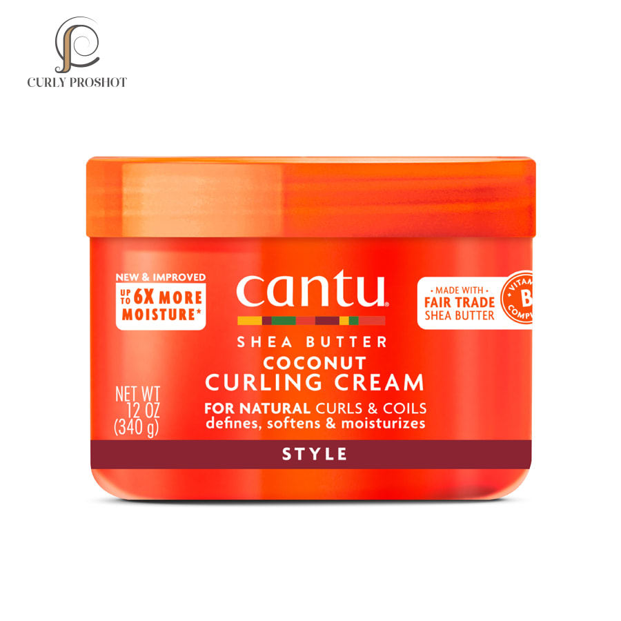قیمت و خرید کرم فر کننده نارگیل کنتو Cantu Coconut Curling Cream with Shea Butter 340g